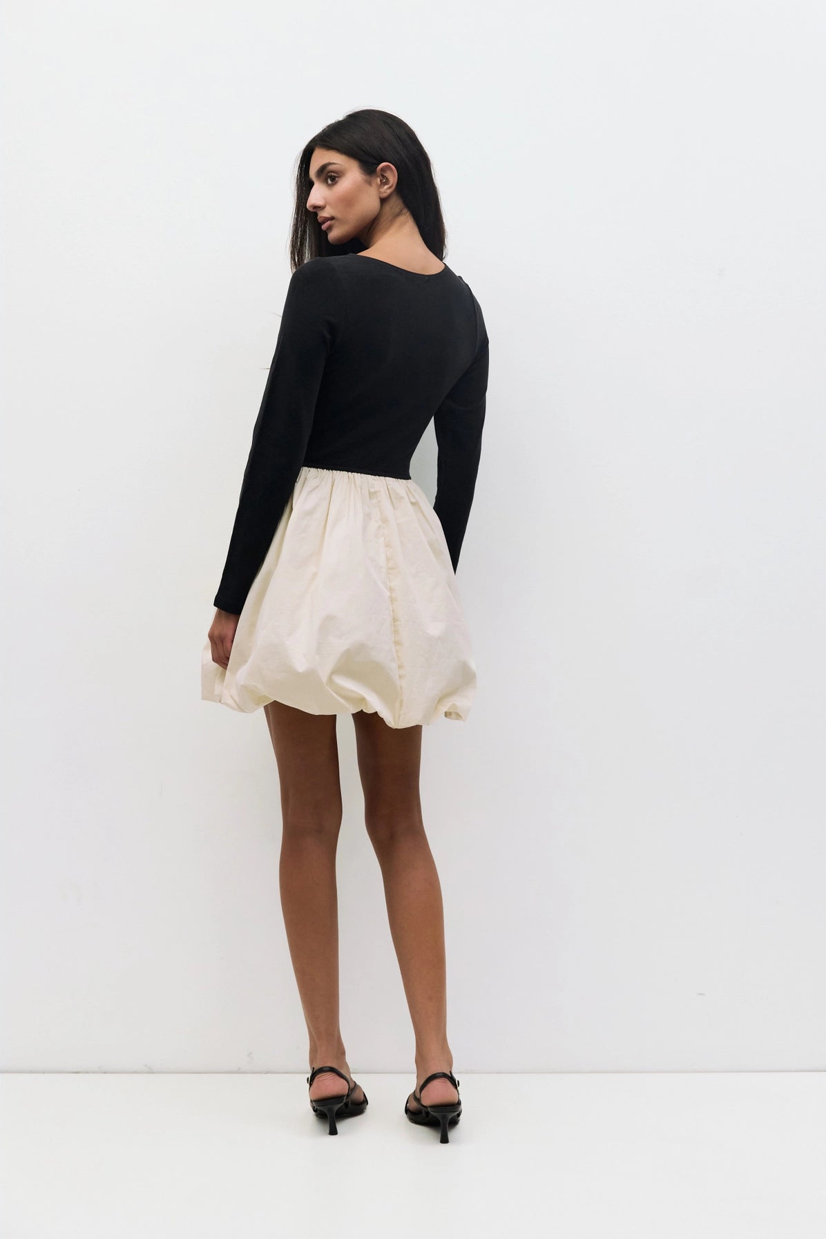 The Yasmin Dress | Long Sleeve Mini Bubble Dress