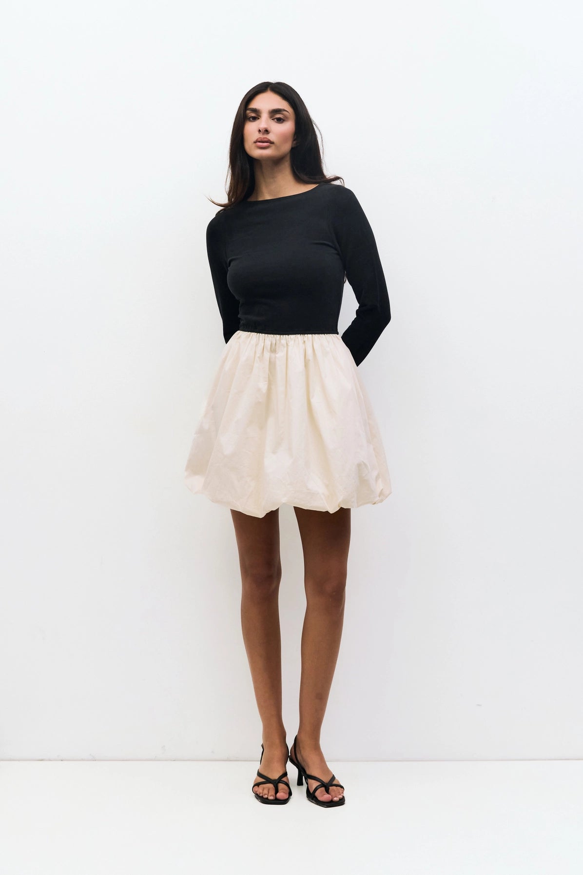 The Yasmin Dress | Long Sleeve Mini Bubble Dress