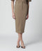 TheLatest Cognac cotton pencil skirt