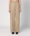 TheLatest Wide sand-coloured Axel trousers