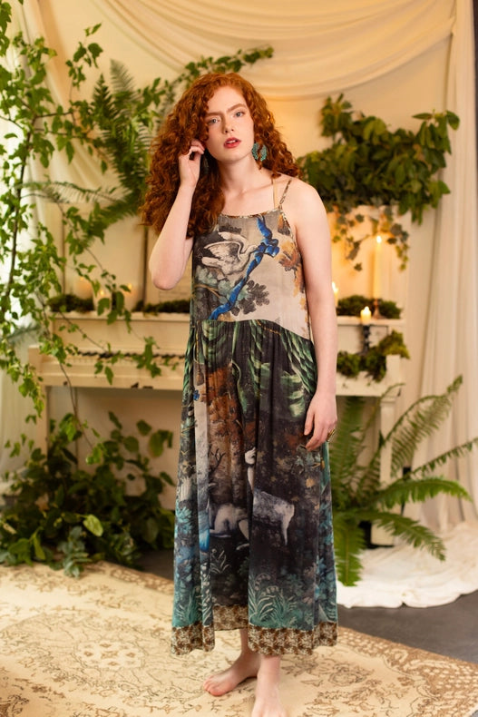 Theatre of Dreams Bohéme Bamboo Slip Dress with Deer-Dress-Market of Stars-S/M-Urbanheer
