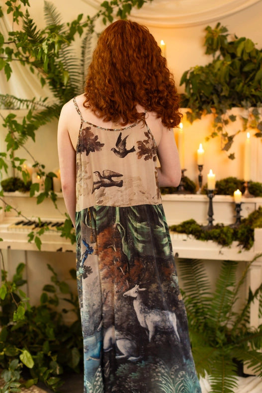 Theatre of Dreams Bohéme Bamboo Slip Dress with Deer-Dress-Market of Stars-S/M-Urbanheer