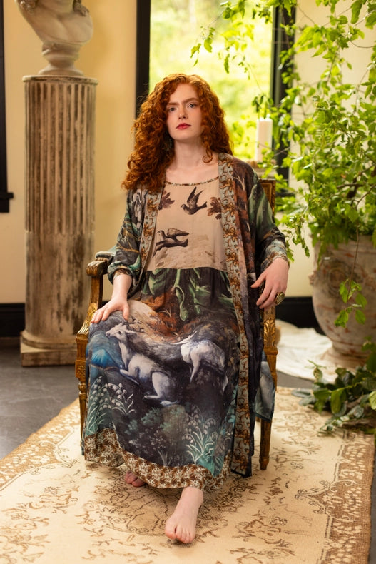 Theatre of Dreams Bohéme Bamboo Slip Dress with Deer-Dress-Market of Stars-S/M-Urbanheer