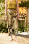 Theatre of Dreams Boho Linen Cropped Artist Pants with Swan-Pants-Market of Stars-length 86cm/34" waist (stretched) 104cm/41" around waist (unstretched) 84cm/32" hips 117cm/46".-Urbanheer