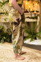 Theatre of Dreams Boho Linen Cropped Artist Pants with Swan-Pants-Market of Stars-length 86cm/34" waist (stretched) 104cm/41" around waist (unstretched) 84cm/32" hips 117cm/46".-Urbanheer