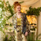Theatre of Dreams Boho Linen Cropped Artist Pants with Swan-Pants-Market of Stars-length 86cm/34" waist (stretched) 104cm/41" around waist (unstretched) 84cm/32" hips 117cm/46".-Urbanheer