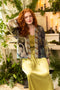 Theatre of Dreams Cropped Bamboo Kimono with Swan-Kimono-Market of Stars-length 60cm width 74 cm-Urbanheer