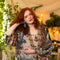 Theatre of Dreams Long Duster Bamboo Kimono Robe with Deer-Kimono-Market of Stars-length 118cm width 78 cm-Urbanheer