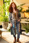Theatre of Dreams Long Duster Bamboo Kimono Robe with Deer-Kimono-Market of Stars-length 118cm width 78 cm-Urbanheer