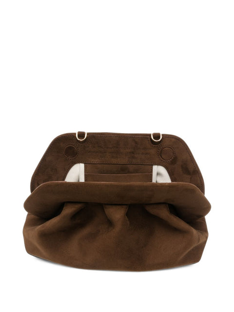 Themoire' Bios suede clutch