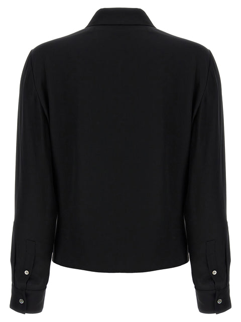 Theory Pk Label Wrap Blouse
