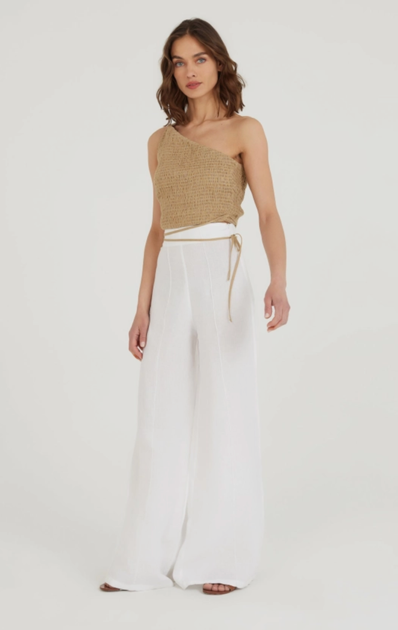 Think About It Linen Blouse-Blouse-Dor Raw Luxury-S-Blue Grey-Urbanheer