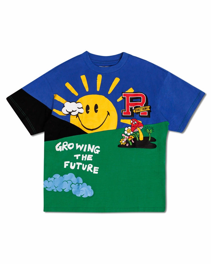 Think Green Cut&Sew Graphic Tee-Tee-First Row-S-Green-Urbanheer