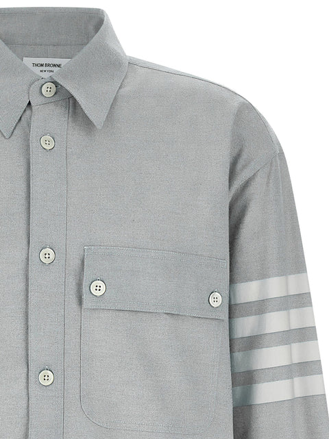 Thom Browne 4bar Flannel Shirt