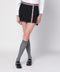 Thom Browne Black ruffled mini skirt in wool blend
