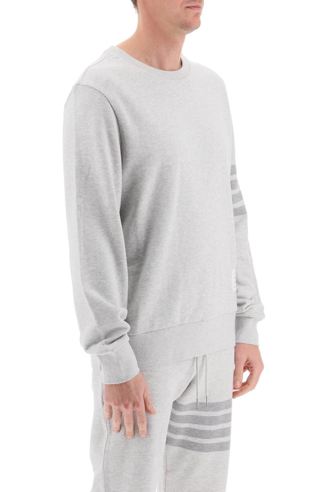 Thom browne cotton 4-bar sweatshirt-men > clothing > t-shirts and sweatshirts > sweatshirts-Thom Browne-Urbanheer