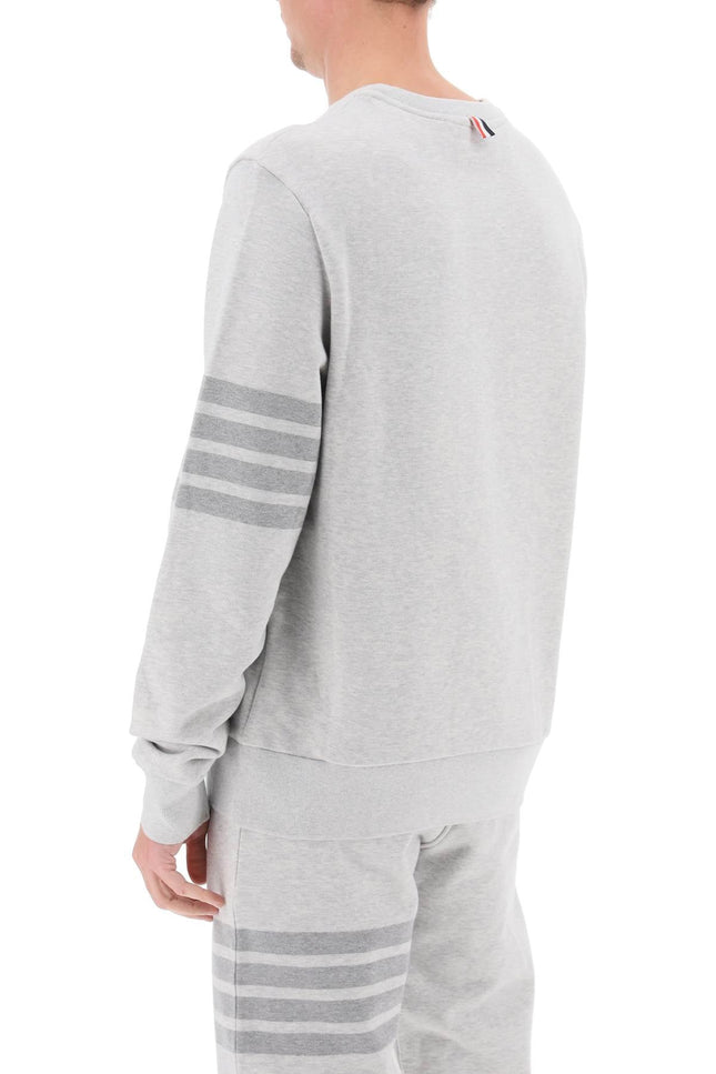 Thom browne cotton 4-bar sweatshirt-men > clothing > t-shirts and sweatshirts > sweatshirts-Thom Browne-Urbanheer