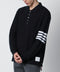 Thom Browne Navy blue cotton polo shirt