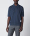 Thom Browne Navy blue cotton polo shirt