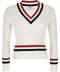 Thom Browne Rwb Intarsia Sweater