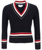 Thom Browne Rwb Intarsia Sweater