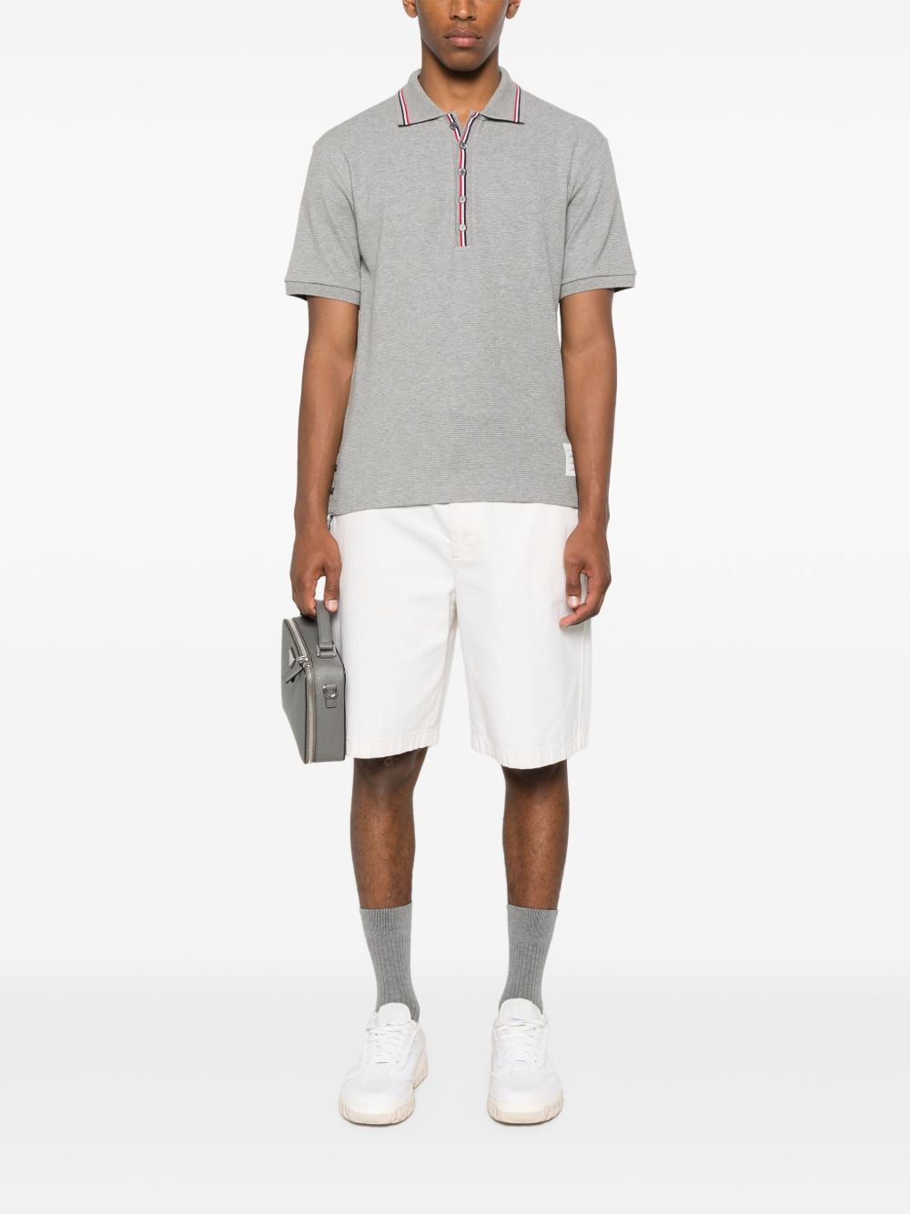 Thom Browne T-shirts and Polos Light Grey-Topwear-Thom Browne-2-Urbanheer