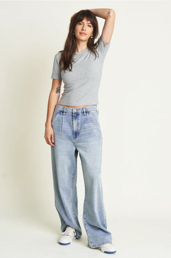Thompson Low Slung Wide Leg Trouser Light Indigo Worn-Trouser-Oliver Logan-24-Light Indigo Worn-Urbanheer