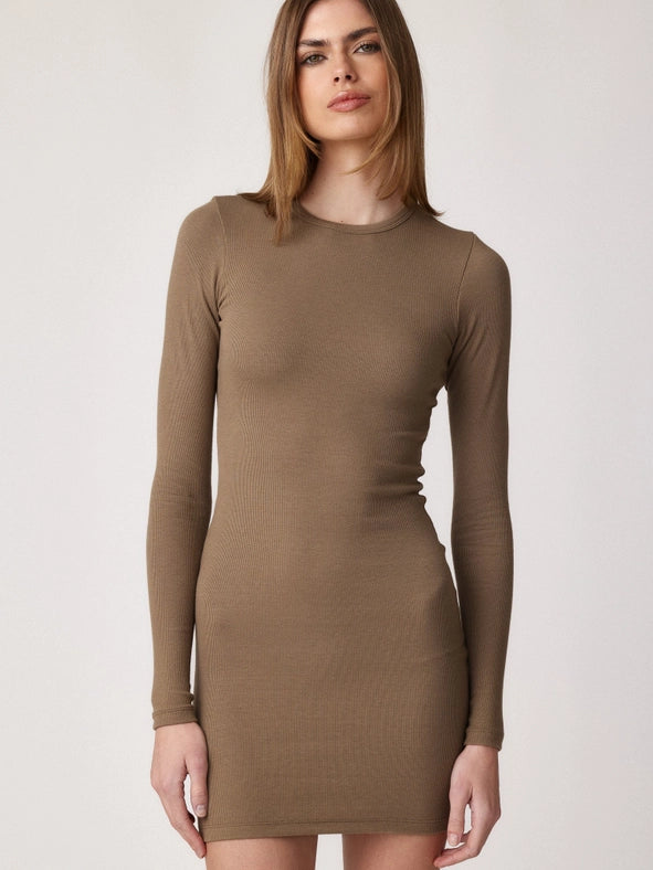 Tiana Mini KHAKI-Dress-CLYQUE-XS-Urbanheer