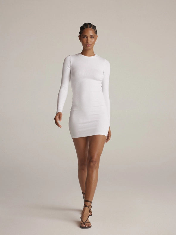 Tiana Mini WHITE-Dress-CLYQUE-XS-Urbanheer