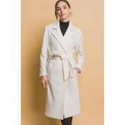 Tie Front Trench Coat IVORY-Trench Coat-Apolline-S-IVORY-Urbanheer