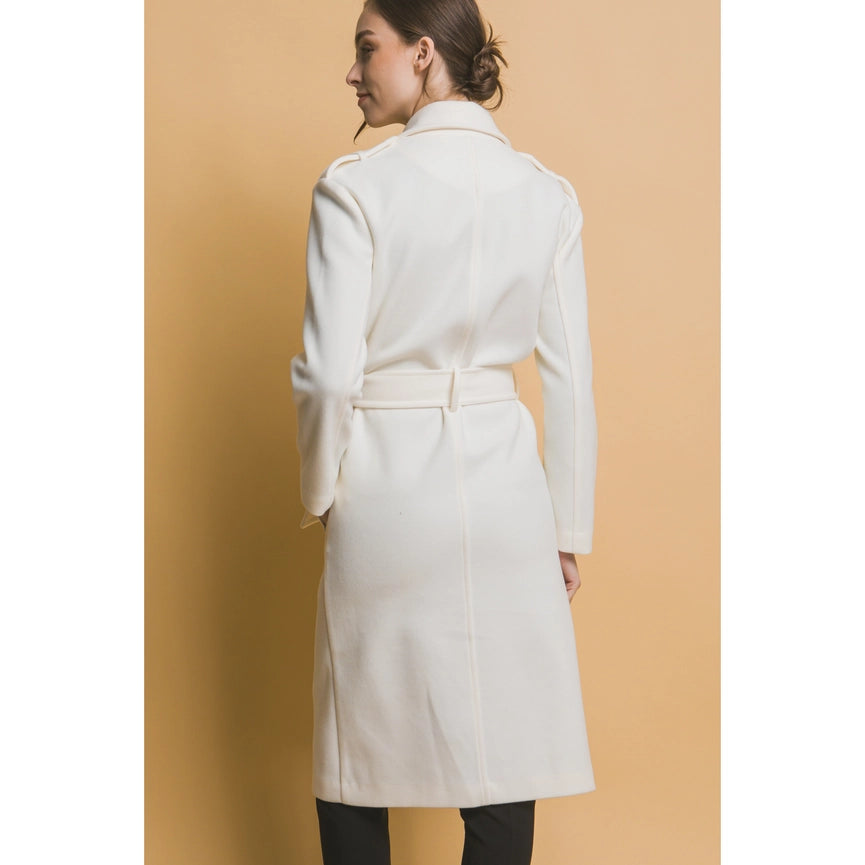 Tie Front Trench Coat IVORY-Trench Coat-Apolline-S-IVORY-Urbanheer