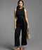 Tie Waist Sleeveless Jumpsuit