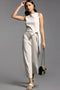 Tie Waist Sleeveless Jumpsuit