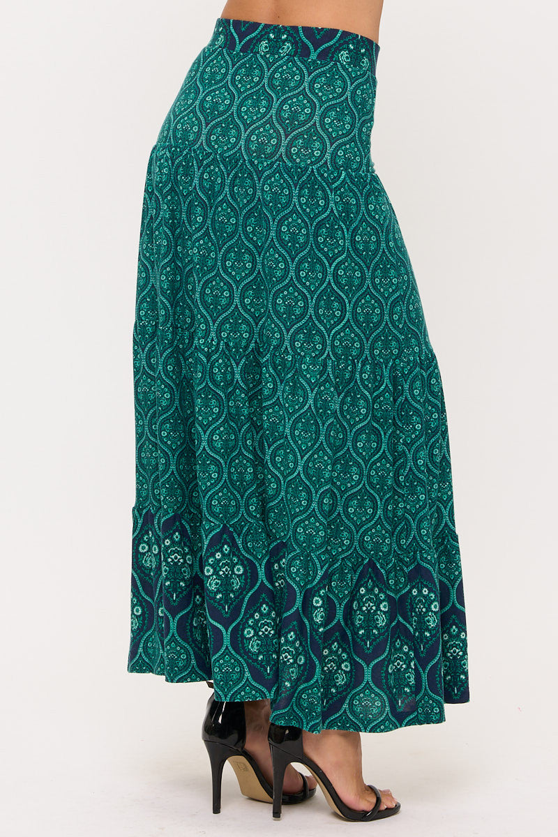 Tiered Jersey Maxi Skirt-2