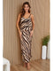 Tiger Print Silky Tank Top-Tank Top-MILIO MILANO-XS-BEIGE/BLACK-Urbanheer
