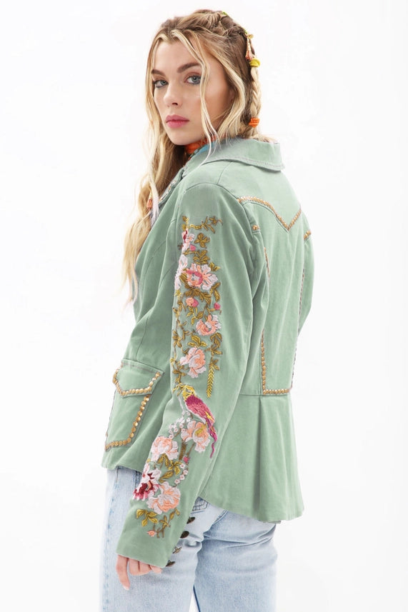 Time To Shine Blazer Denim Wash-Blazer-Aratta-XS-Denim Wash-Urbanheer