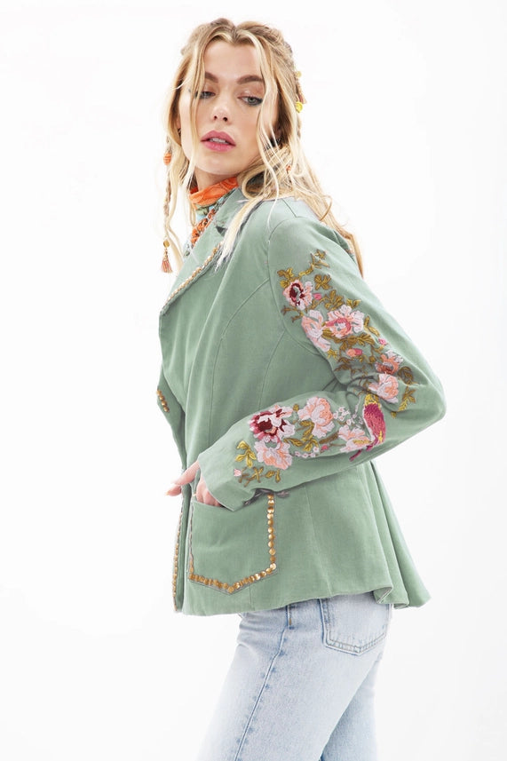 Time To Shine Blazer Denim Wash-Blazer-Aratta-XS-Denim Wash-Urbanheer