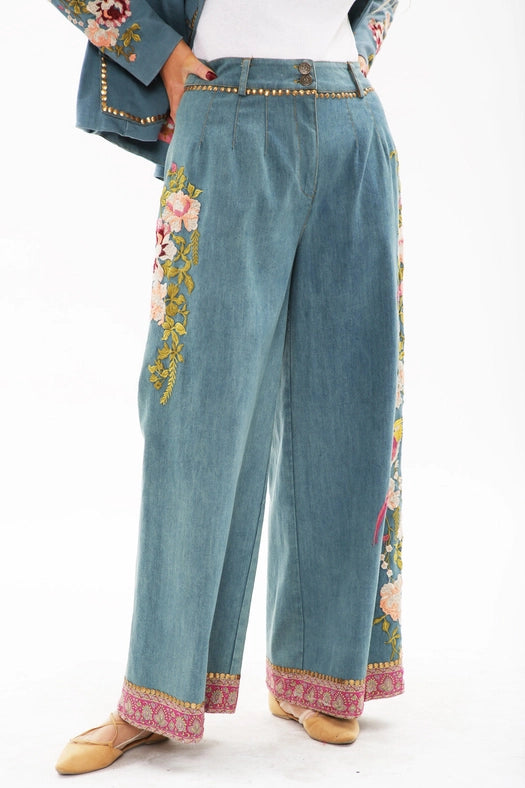 Time To Shine Denim Pants-Pants-Aratta-XS-Urbanheer