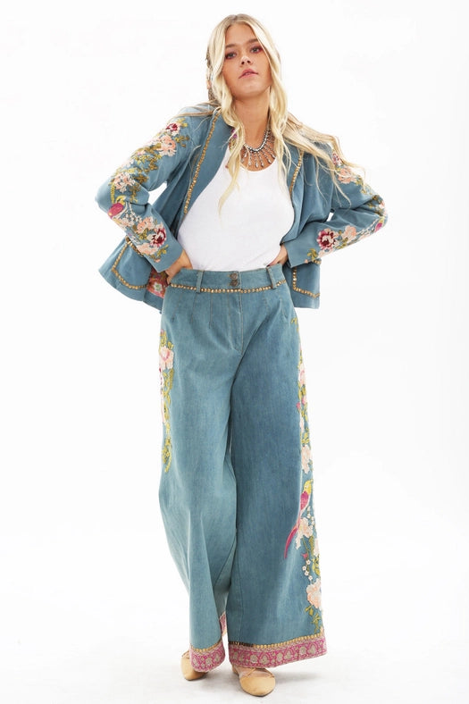 Time To Shine Denim Pants-Pants-Aratta-XS-Urbanheer