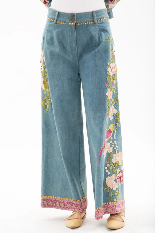 Time To Shine Denim Pants-Pants-Aratta-XS-Urbanheer