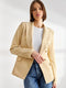 Timeless Fitted Double-Breasted Suit Jacket with Gold Buttons Beige-Jacket-Attentif Paris-S-Beige-Urbanheer