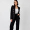 Timeless Fitted Double-Breasted Suit Jacket with Gold Buttons Black-Jacket-Attentif Paris-S-Black-Urbanheer
