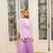 Timeless Fitted Double-Breasted Suit Jacket with Gold Buttons Lilac-Jacket-Attentif Paris-S-Lilac-Urbanheer