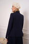 Timeless Fitted Double-Breasted Suit Jacket with Gold Buttons Navy-Jacket-Attentif Paris-S-Navy-Urbanheer