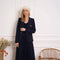 Timeless Fitted Double-Breasted Suit Jacket with Gold Buttons Navy-Jacket-Attentif Paris-S-Navy-Urbanheer