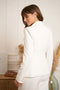 Timeless Fitted Double-Breasted Suit Jacket with Gold Buttons White-Jacket-Attentif Paris-S-White-Urbanheer