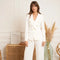 Timeless Fitted Double-Breasted Suit Jacket with Gold Buttons White-Jacket-Attentif Paris-S-White-Urbanheer