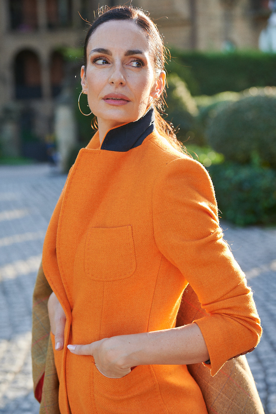 Timeless and elegant blazer EVELYN SLIM FIT ORANGE-Blazers-Henry Arroway-XXS-ORANGE-Urbanheer