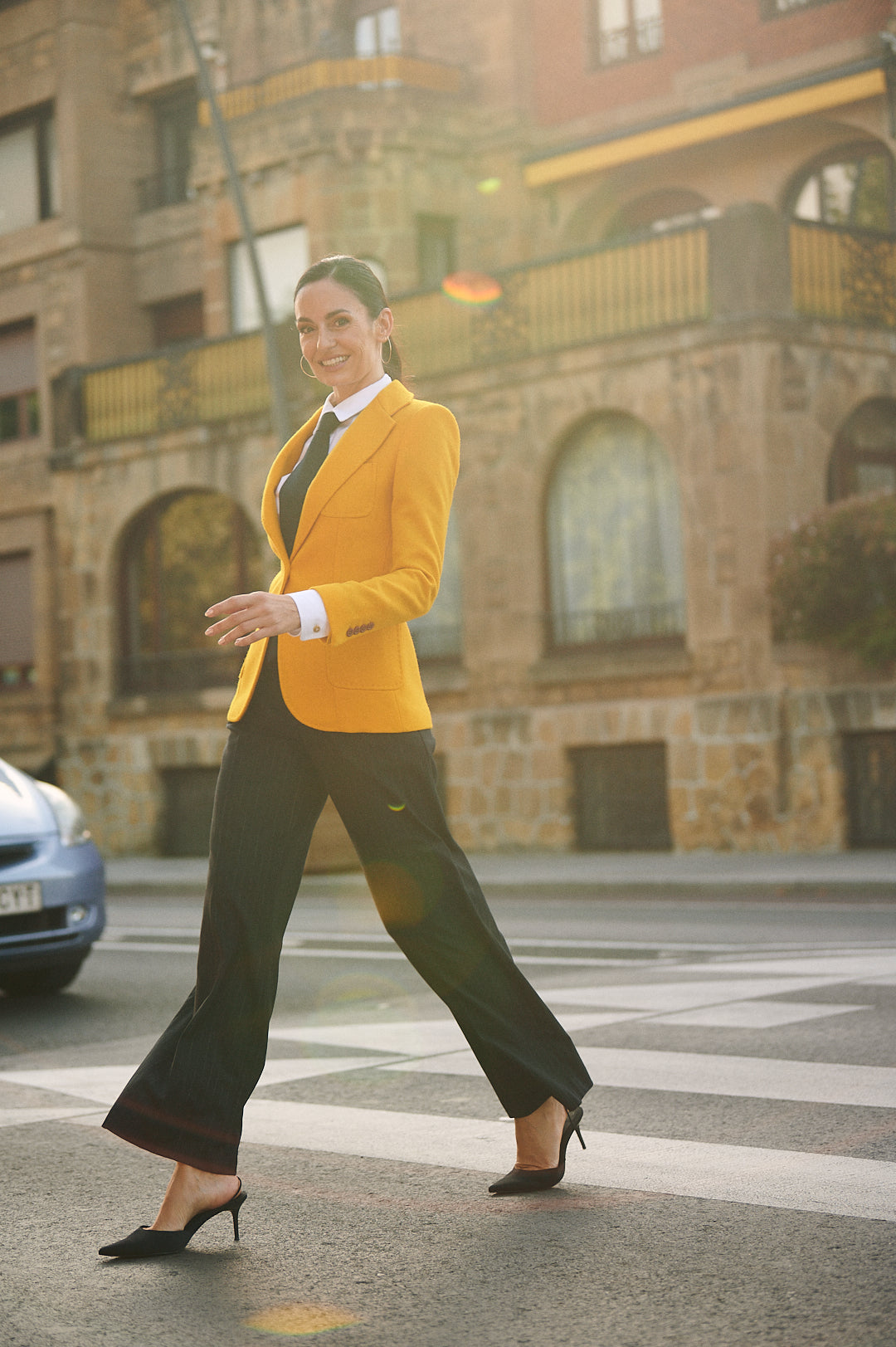 Timeless and elegant blazer EVELYN SLIM FIT YELLOW-Blazers-Henry Arroway-XXS-YELLOW-Urbanheer