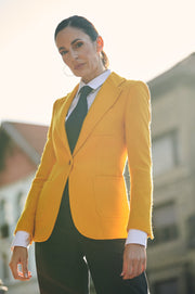 Timeless and elegant blazer EVELYN SLIM FIT YELLOW-Blazers-Henry Arroway-XXS-YELLOW-Urbanheer